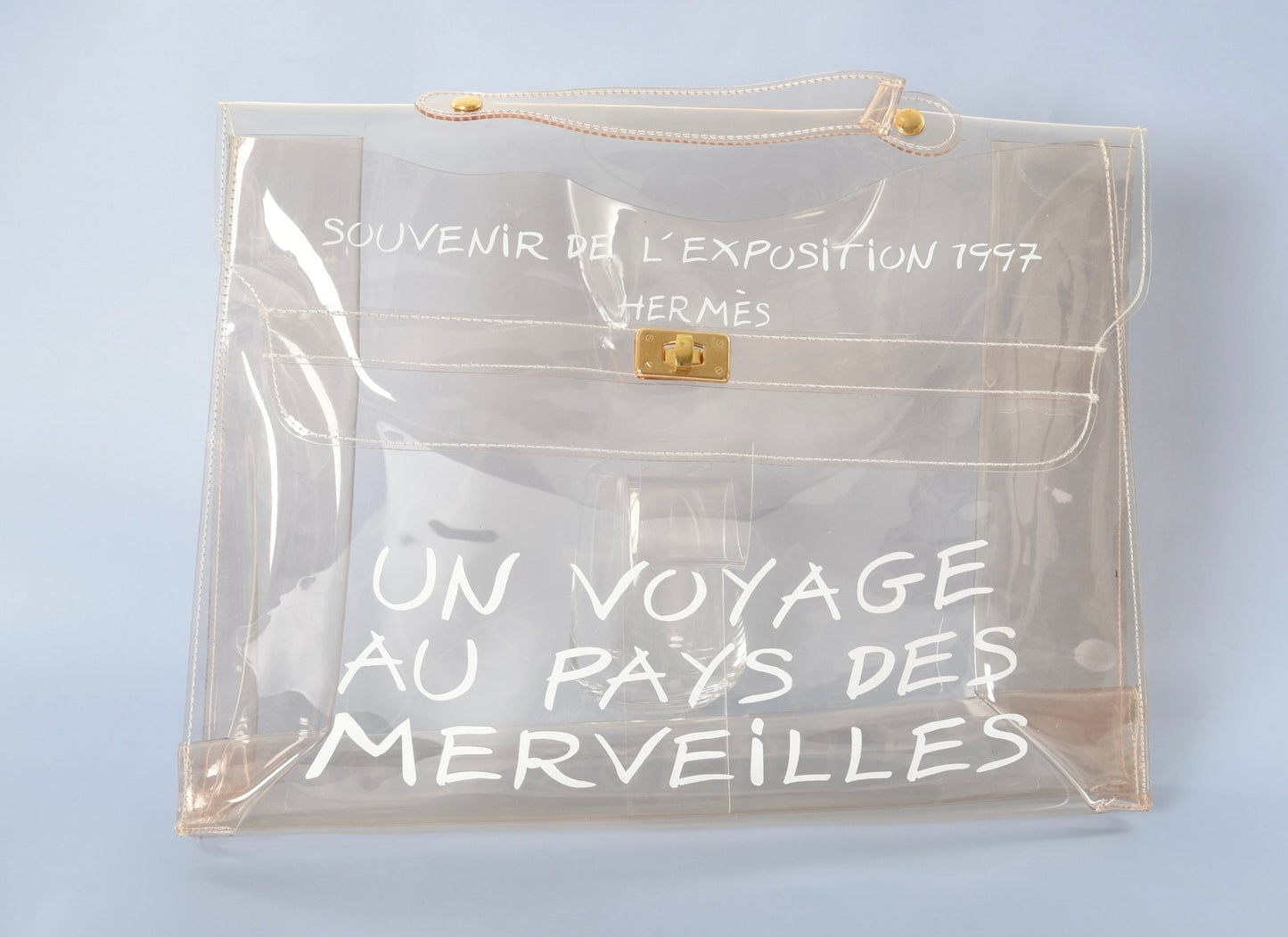 Hermès Vintage 'Un Voyage Au Pays Des Merveilles' Plastic Kelly Bag Handbag Vintage