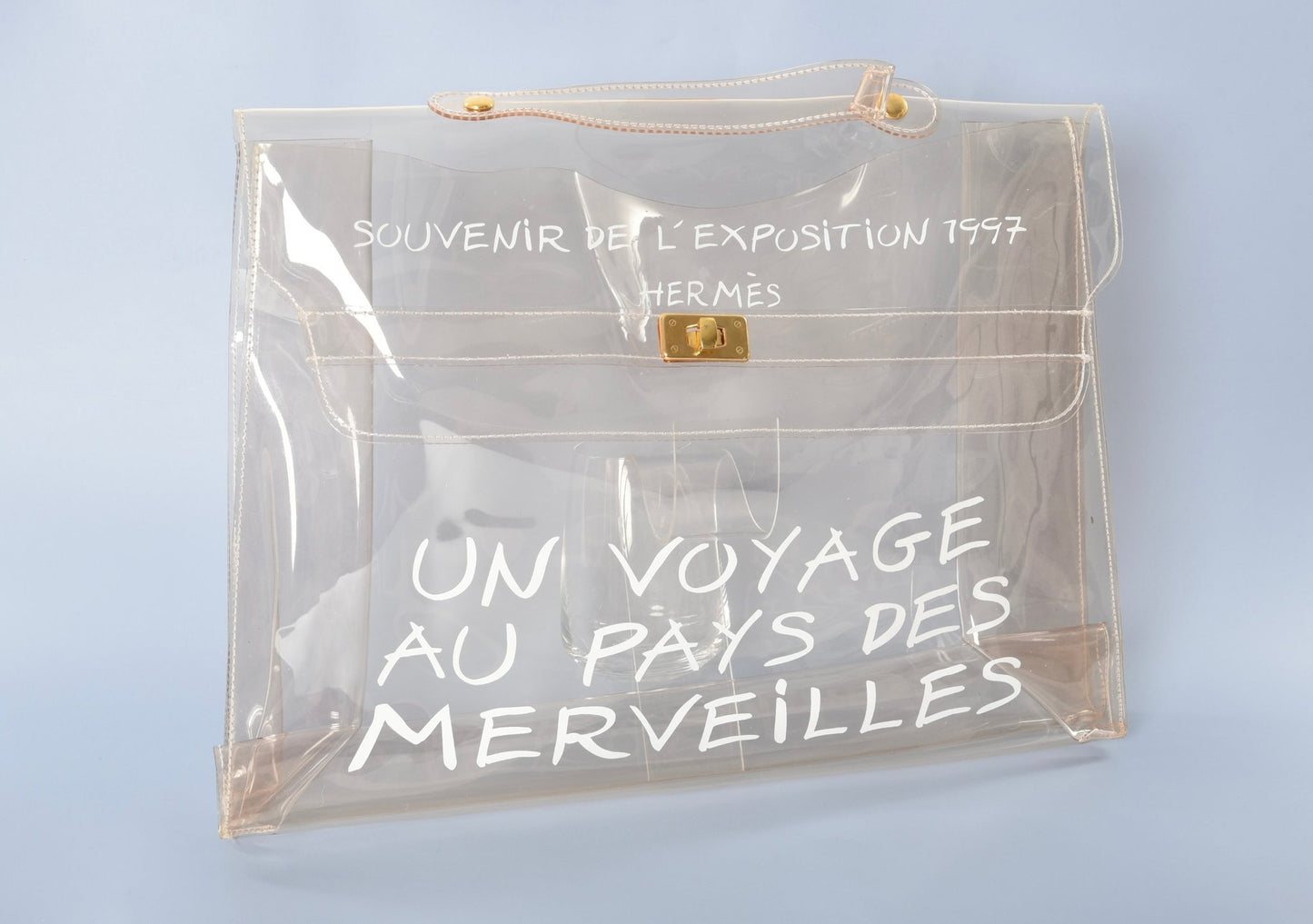 Hermès Vintage 'Un Voyage Au Pays Des Merveilles' Plastic Kelly Bag Handbag Vintage