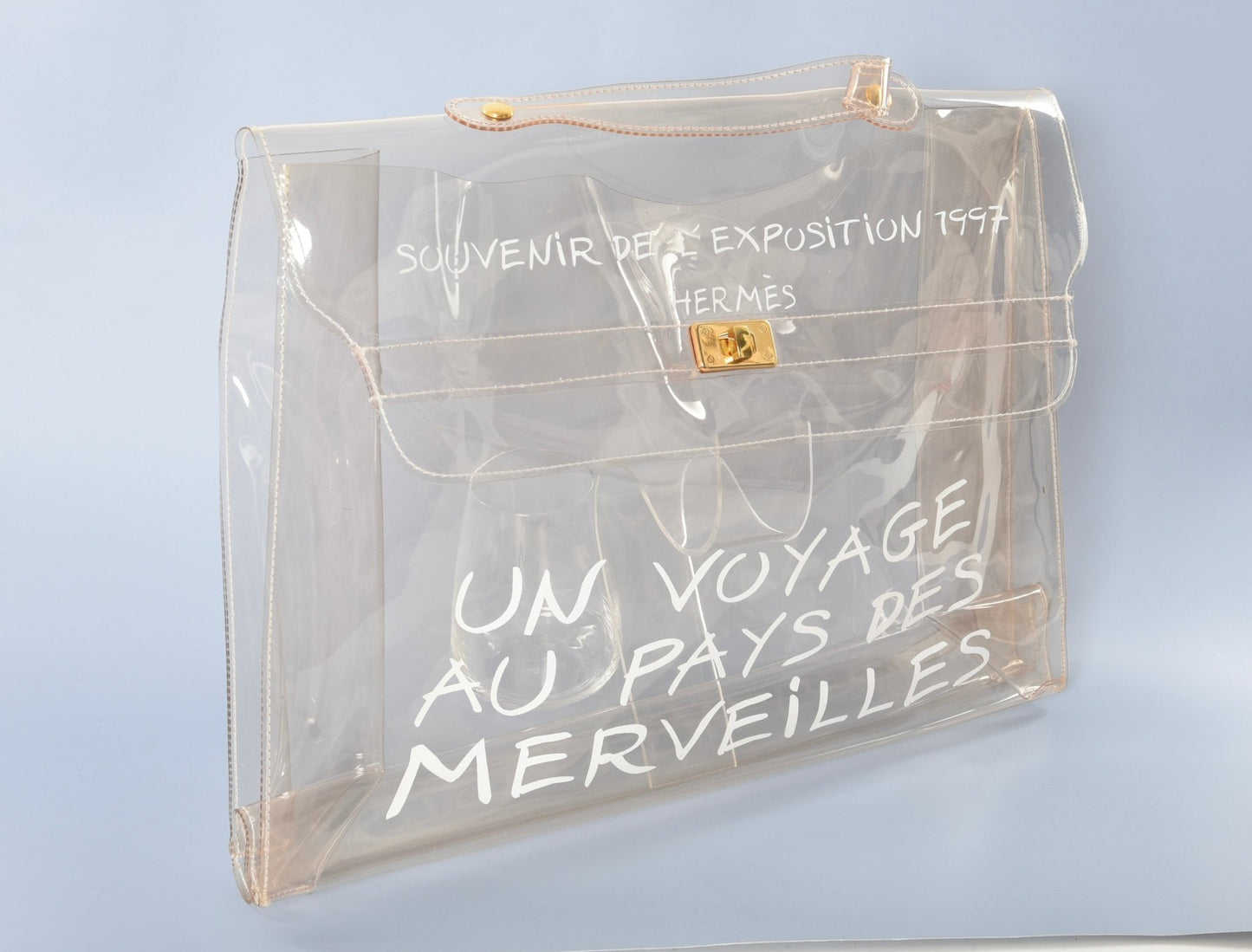 Hermès Vintage 'Un Voyage Au Pays Des Merveilles' Plastic Kelly Bag Handbag Vintage