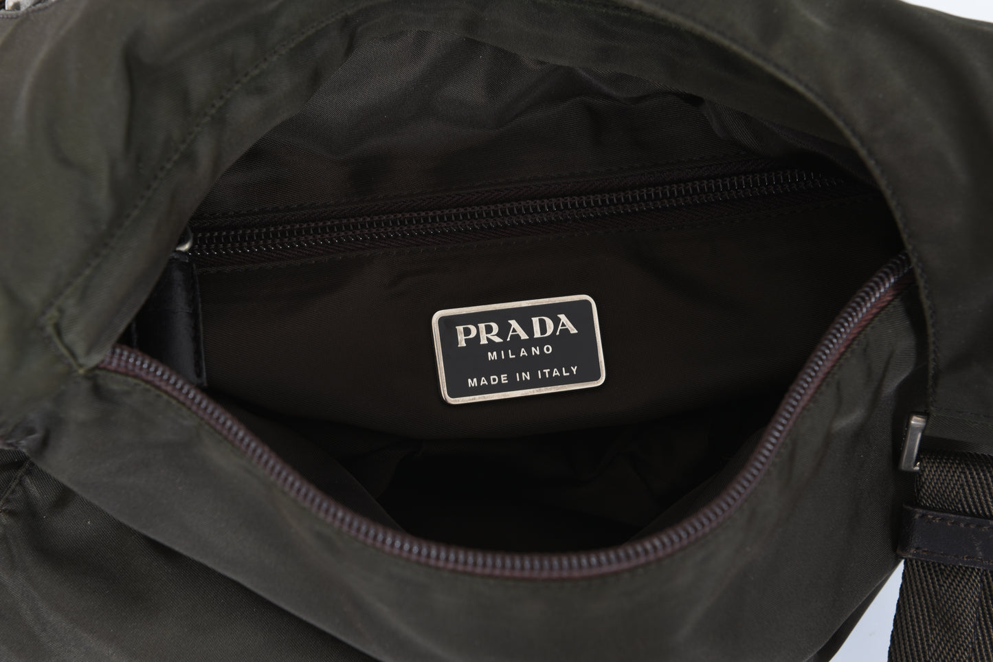 Prada Tessuto Nylon Fabric Shoulder Bag Crossbody Vintage