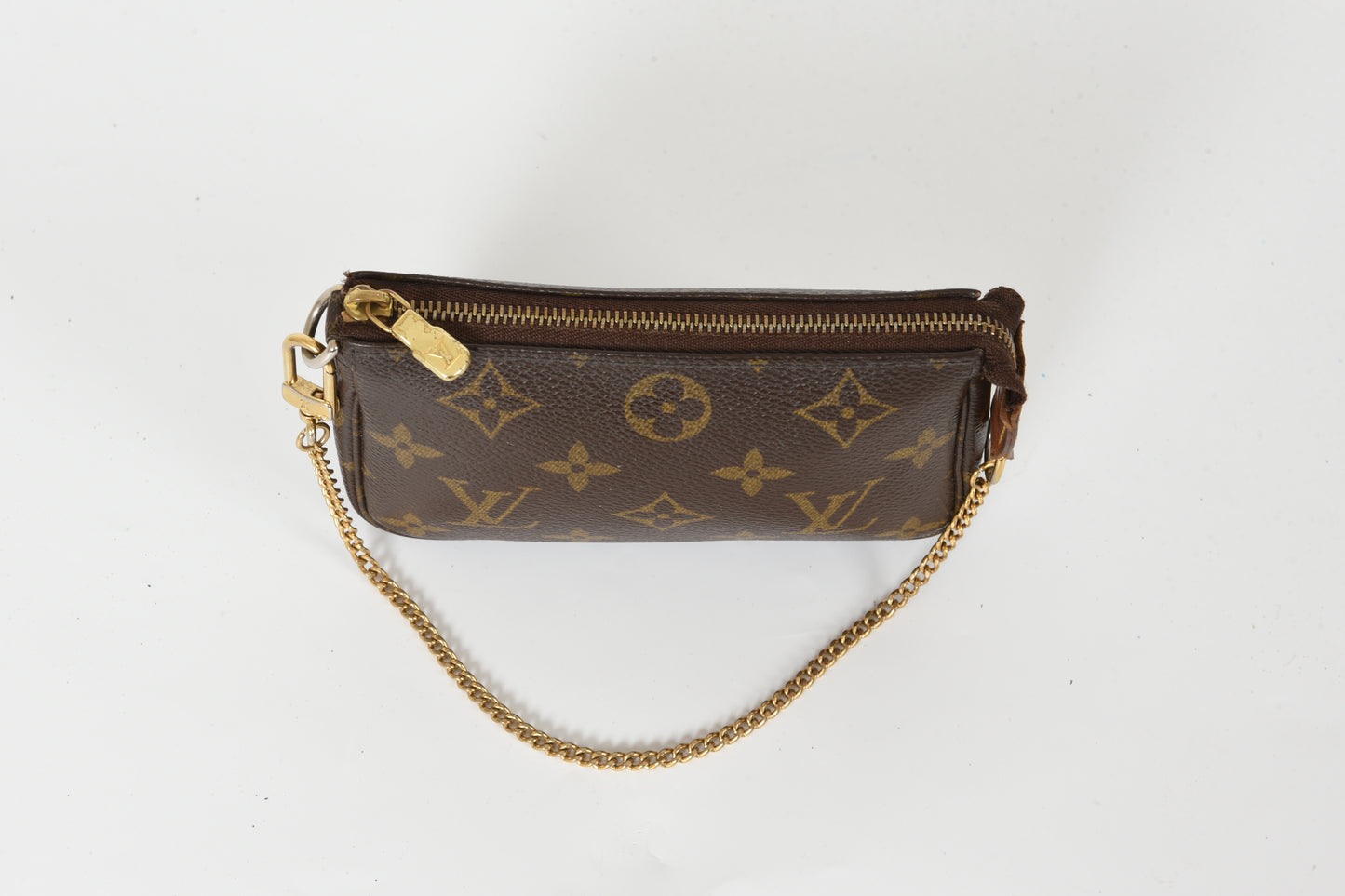 Louis Vuitton Mini Pochette Pouch Monogram Canvas Bag Handbag Vintage