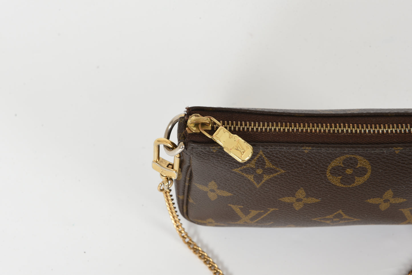 Louis Vuitton Mini Pochette Pouch Monogram Canvas Bag Handbag Vintage