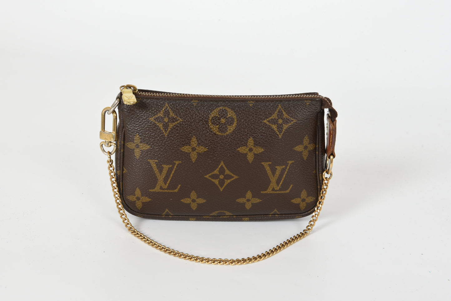 Louis Vuitton Mini Pochette Pouch Monogram Canvas Bag Handbag Vintage