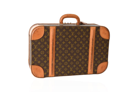 Louis Vuitton Vintage Monogram Stratos Trunk Bag Suitcase Leather