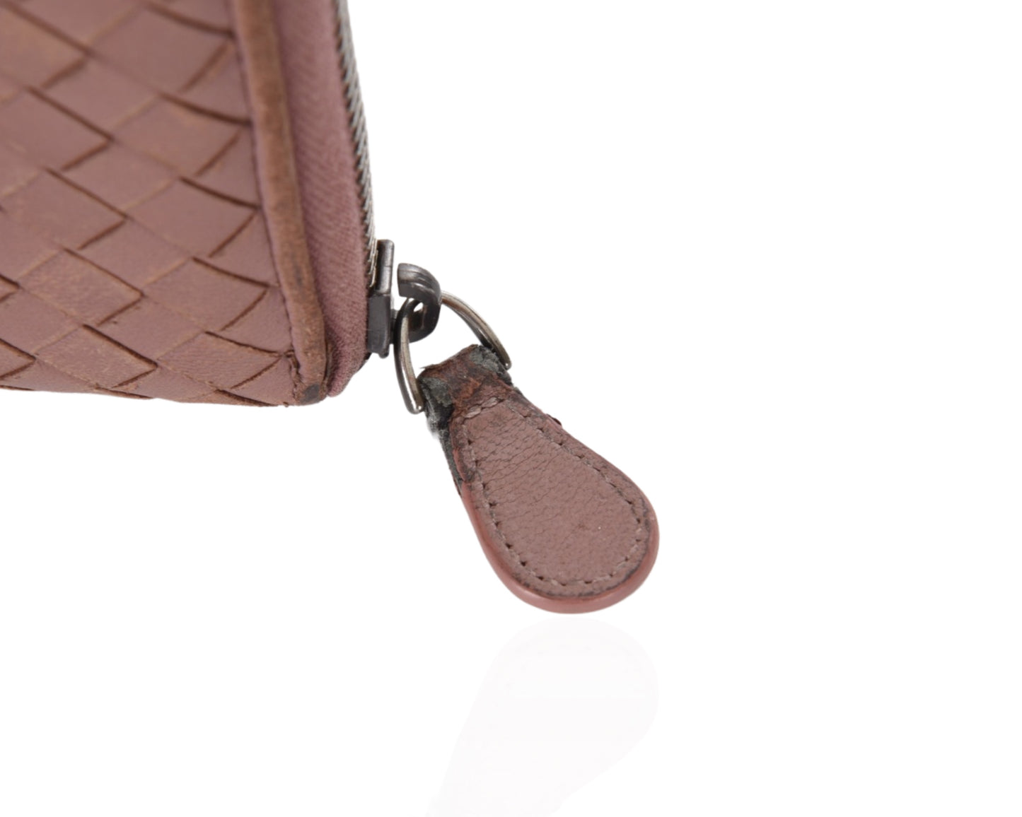 Bottega Veneta Intrecciato Woven Leather Zippy Wallet