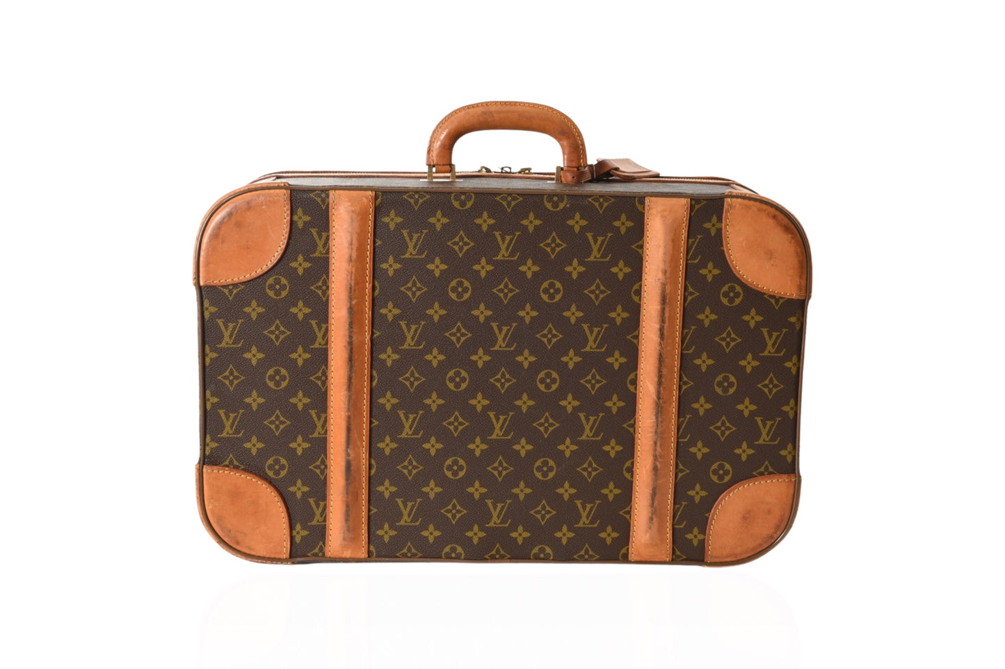 Louis Vuitton Vintage Monogram Stratos Trunk Bag Suitcase Leather