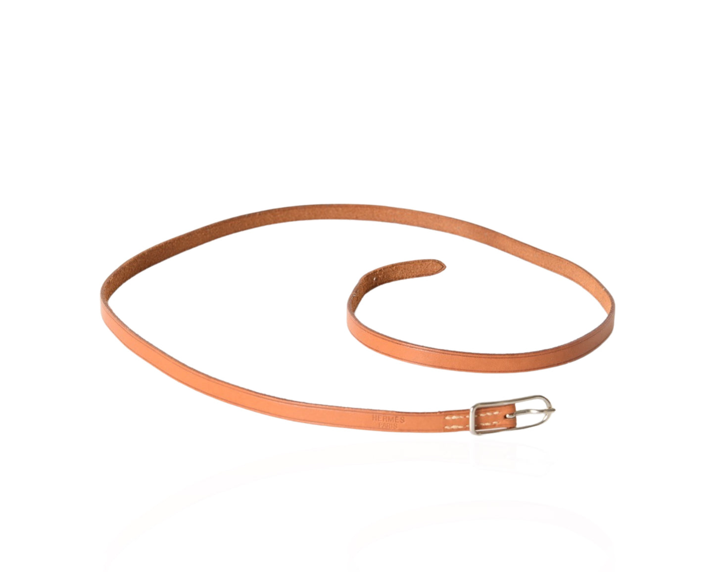 Hermès Leather Hapi 3 Brown Bracelet