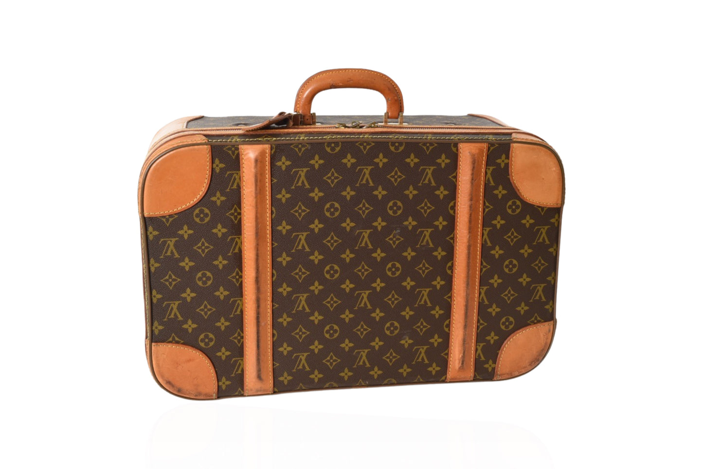 Louis Vuitton Vintage Monogram Stratos Trunk Bag Suitcase Leather