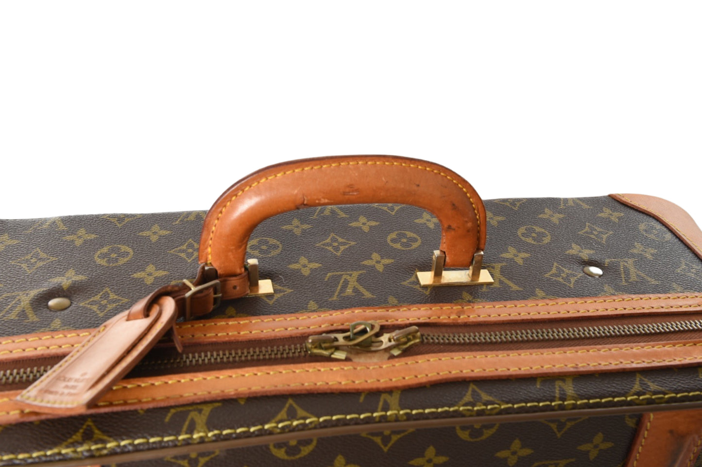 Louis Vuitton Vintage Monogram Stratos Trunk Bag Suitcase Leather