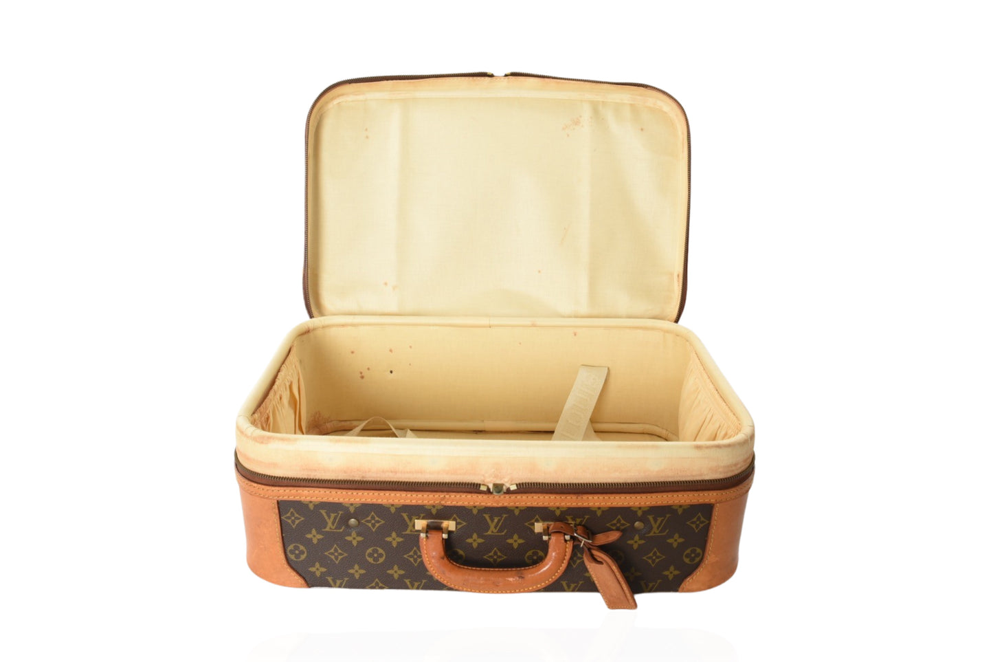 Louis Vuitton Vintage Monogram Stratos Trunk Bag Suitcase Leather