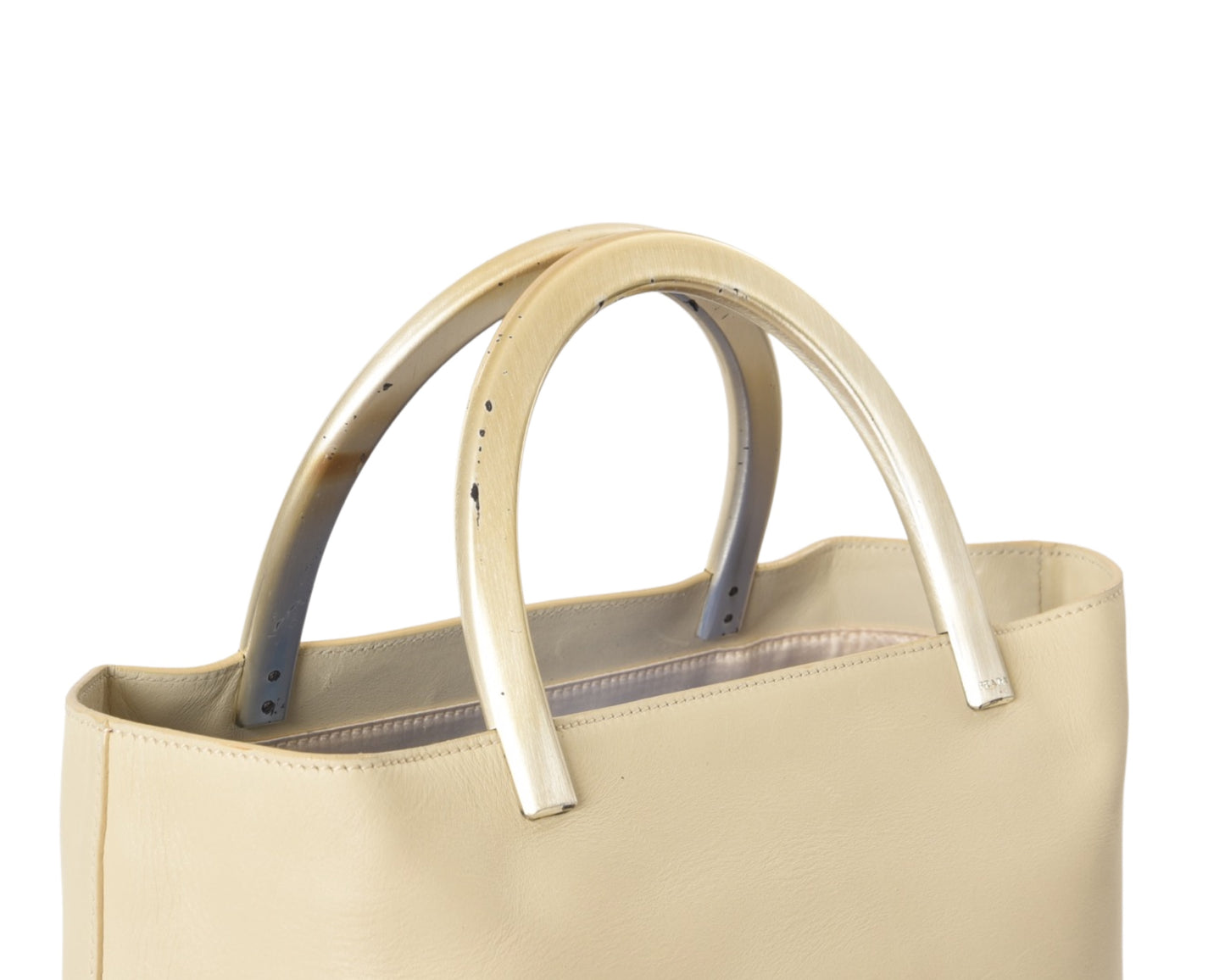 Prada Beige Leather Bag Handbag