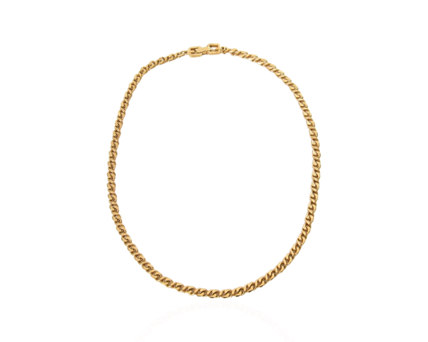 Givenchy Gold Metal Necklace Vintage