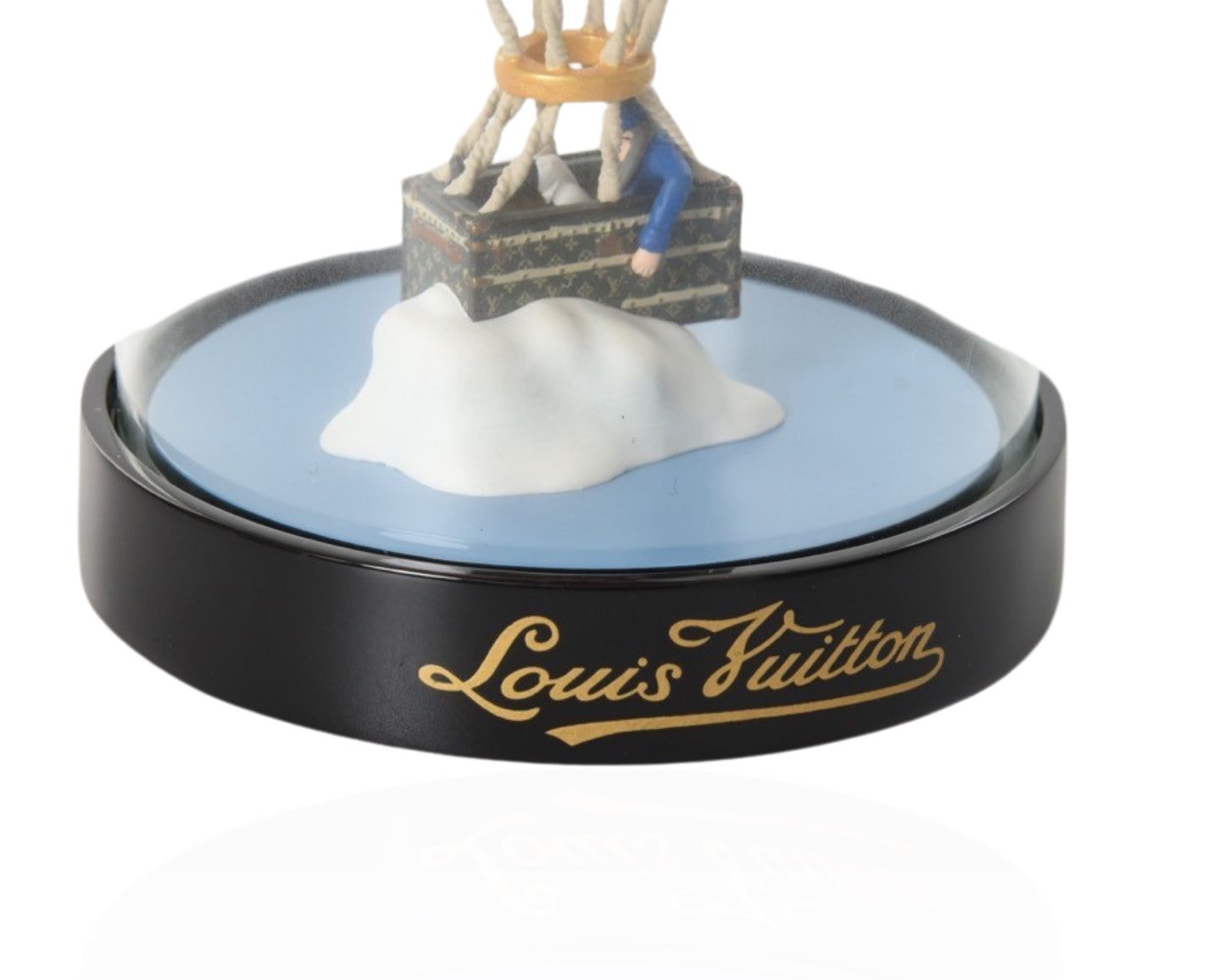 Louis Vuitton Rare Snow Globe Novelty Object Figurine Paper Weight Air Balloon