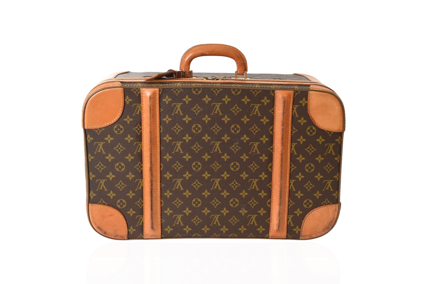 Louis Vuitton Vintage Monogram Stratos Trunk Bag Suitcase Leather