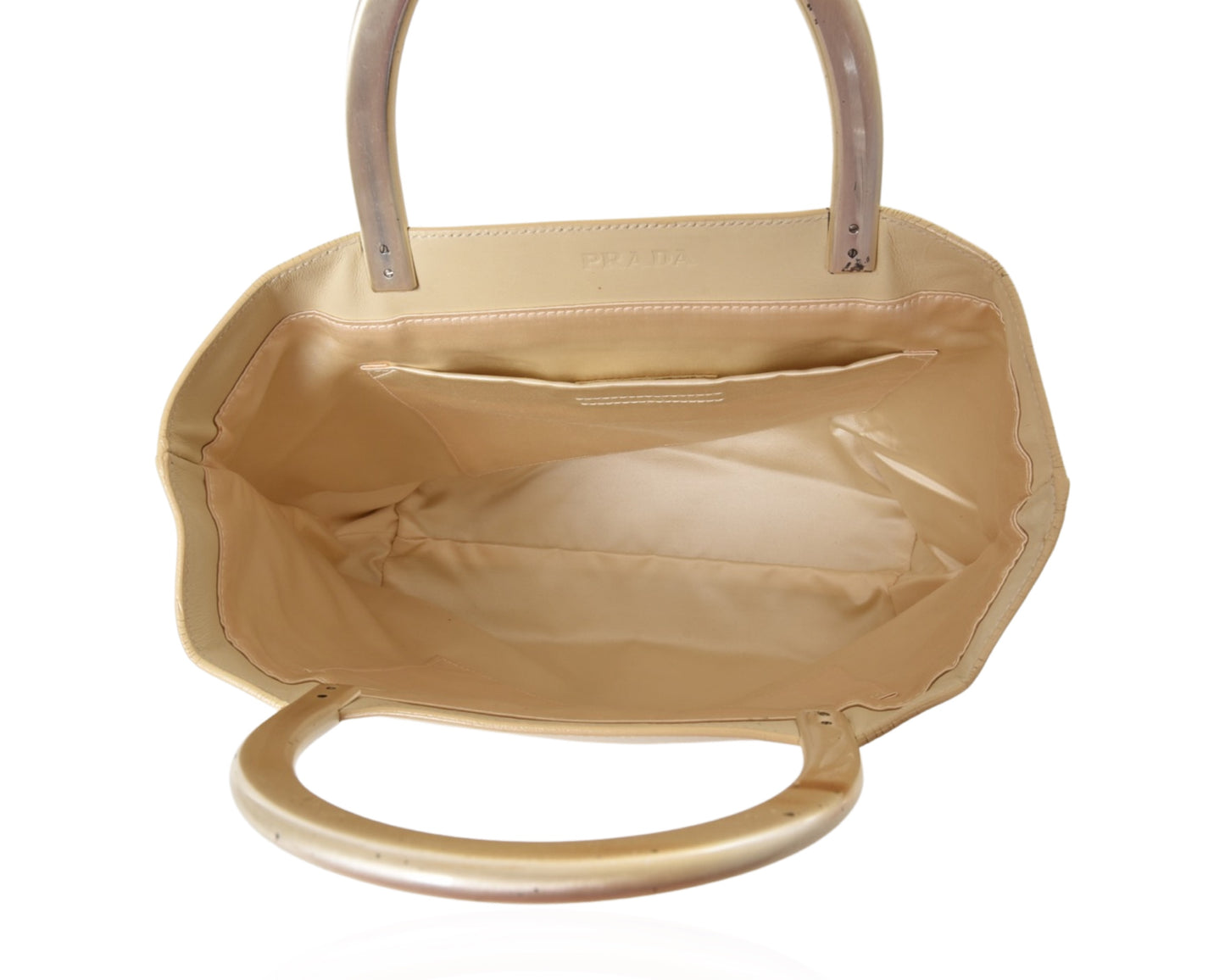 Prada Beige Leather Bag Handbag