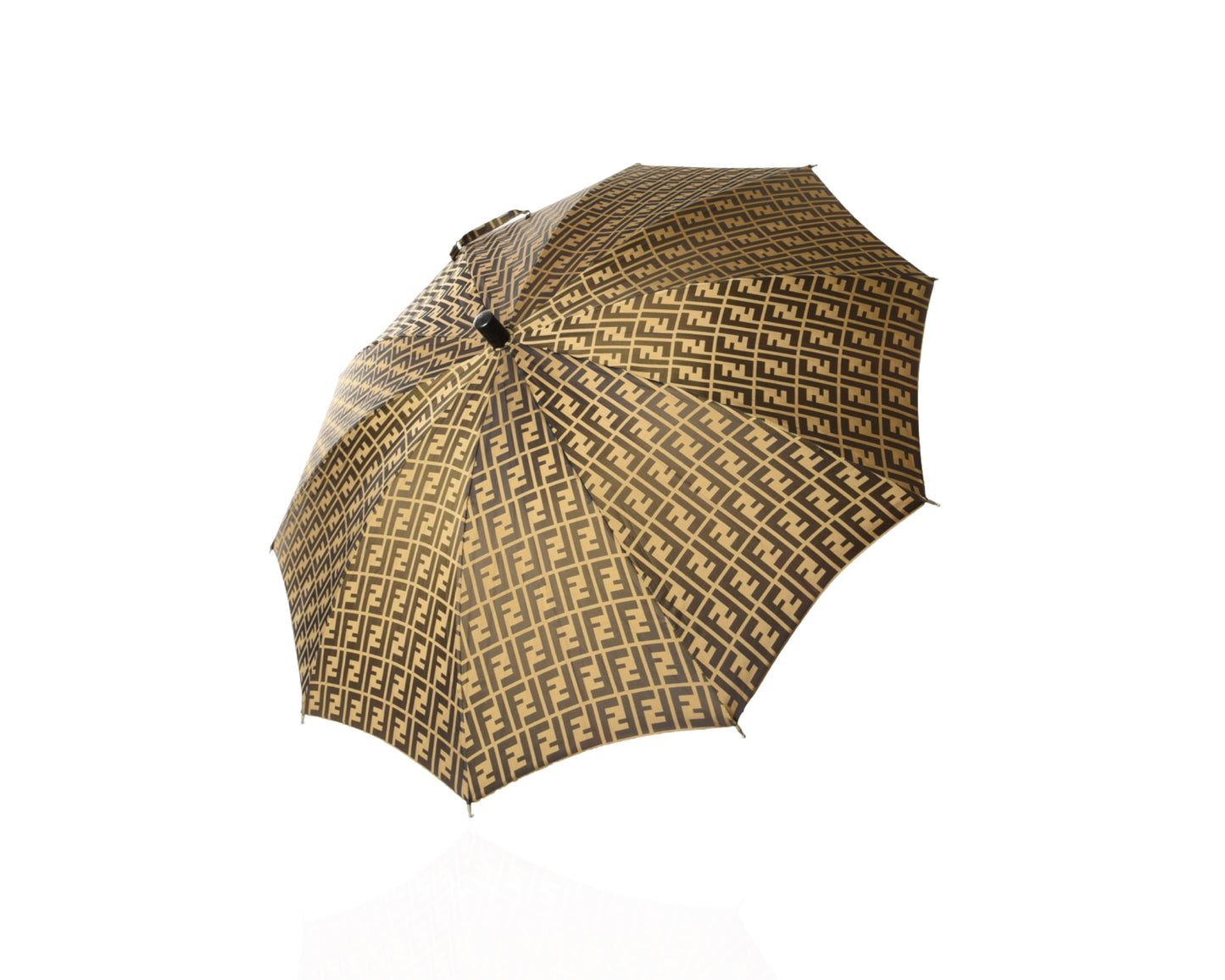 Fendi Zucca Pattern Umbrella FF Rain Vintage