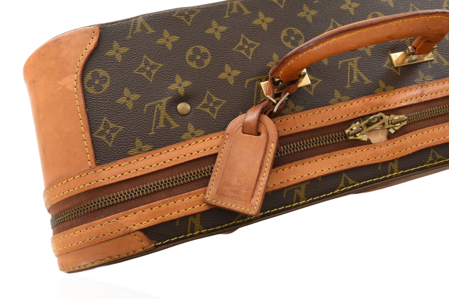 Louis Vuitton Vintage Monogram Stratos Trunk Bag Suitcase Leather