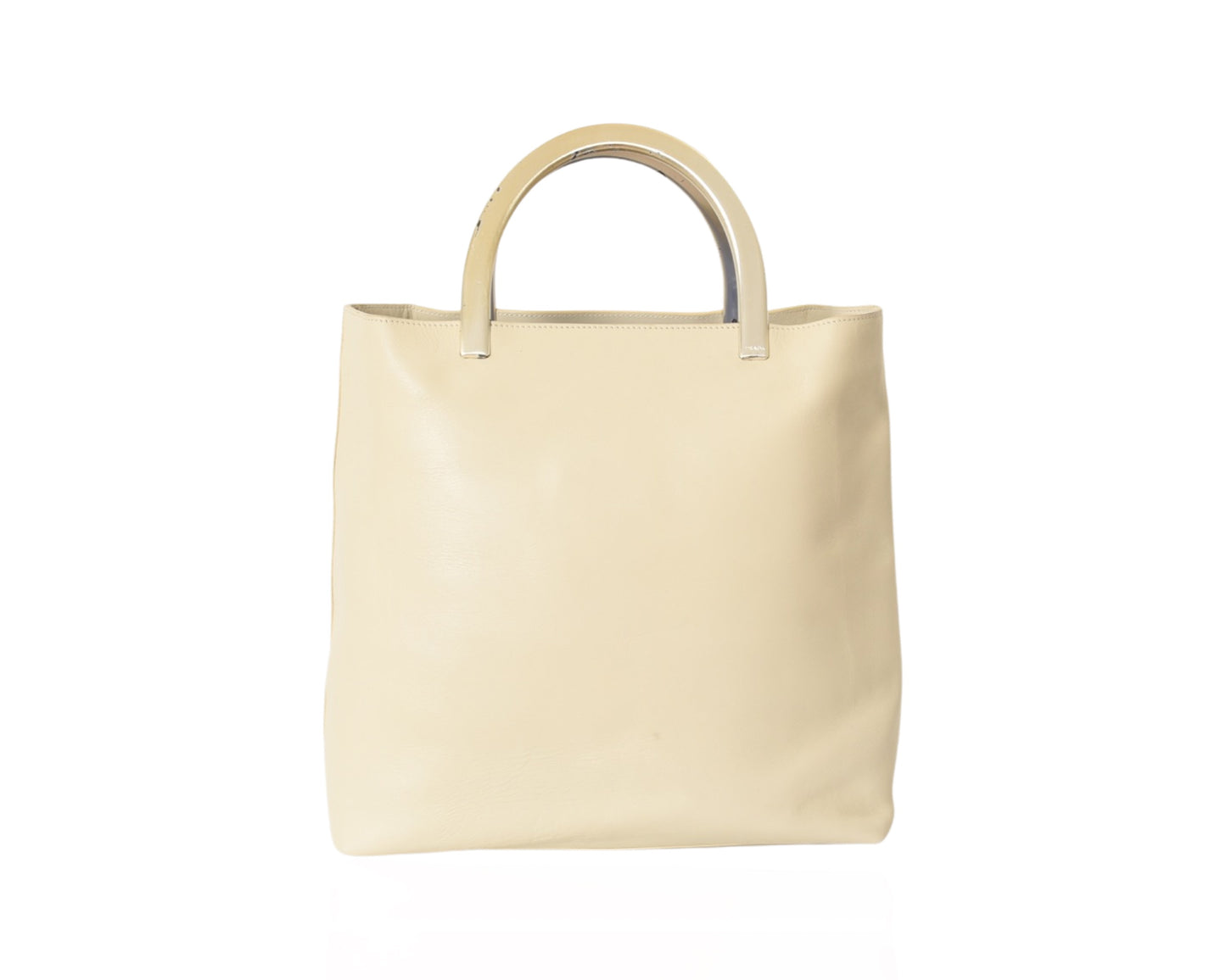 Prada Beige Leather Bag Handbag