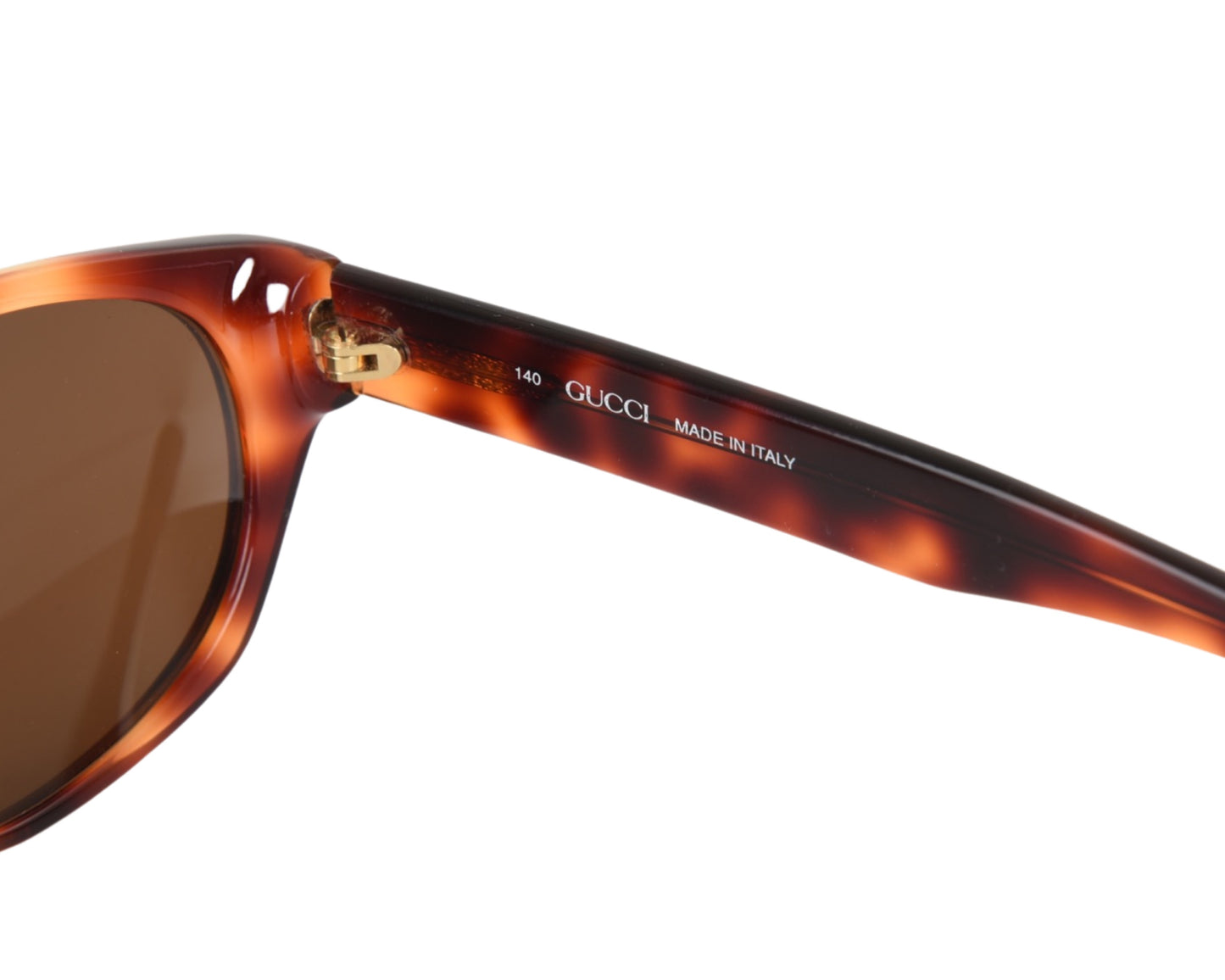 Gucci Havana Brown Tortoise Vintage Sunglasses