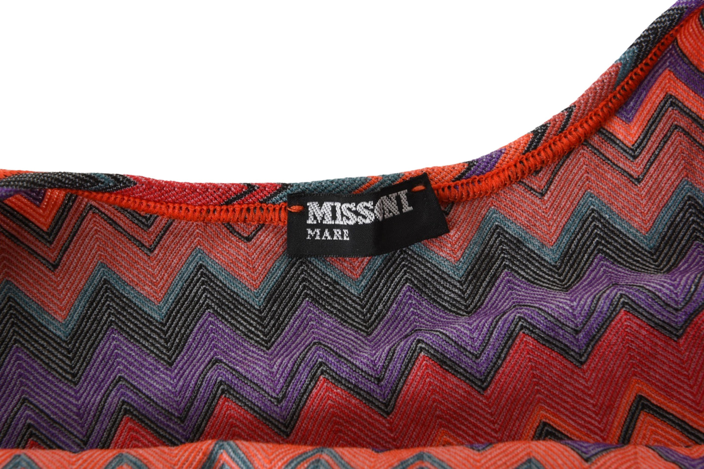 Missoni Vintage Top Shirt Zig Zag Pattern Vest Multicolor Size M