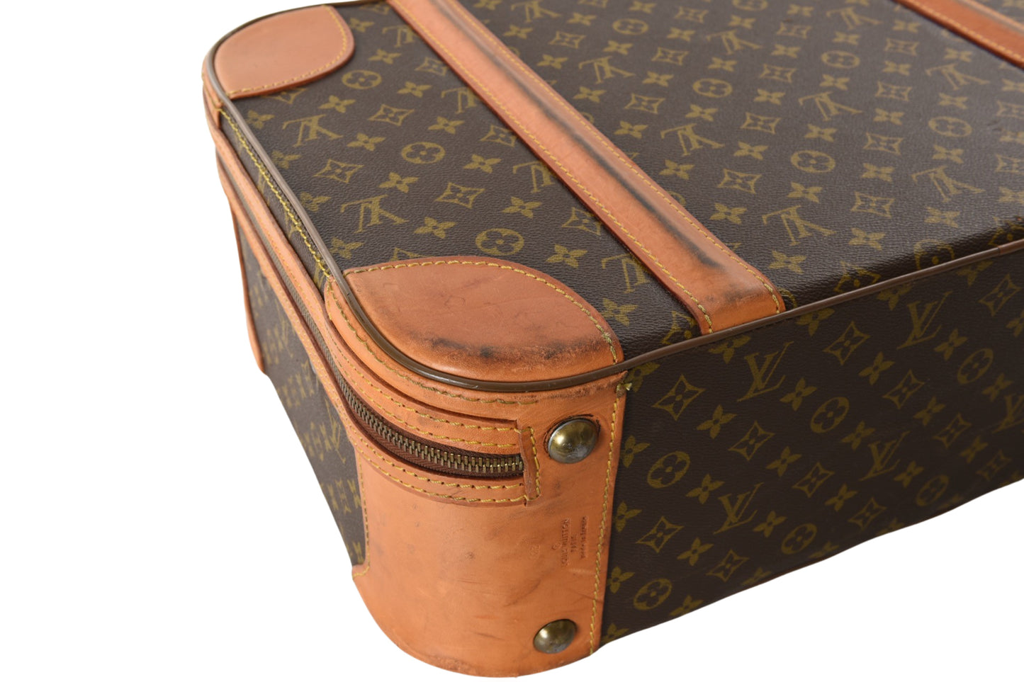 Louis Vuitton Vintage Monogram Stratos Trunk Bag Suitcase Leather