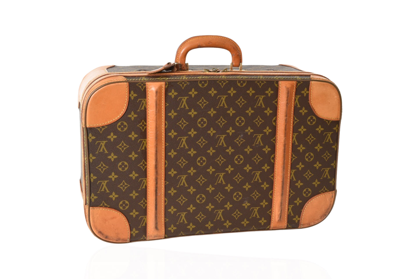 Louis Vuitton Vintage Monogram Stratos Trunk Bag Suitcase Leather