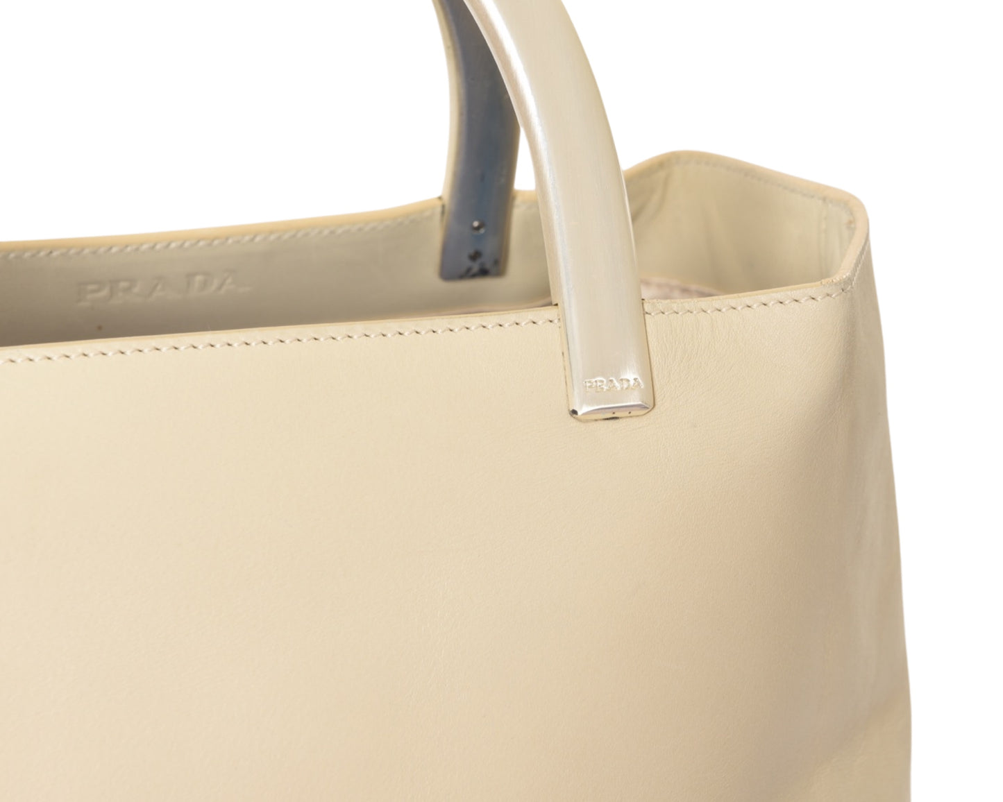 Prada Beige Leather Bag Handbag