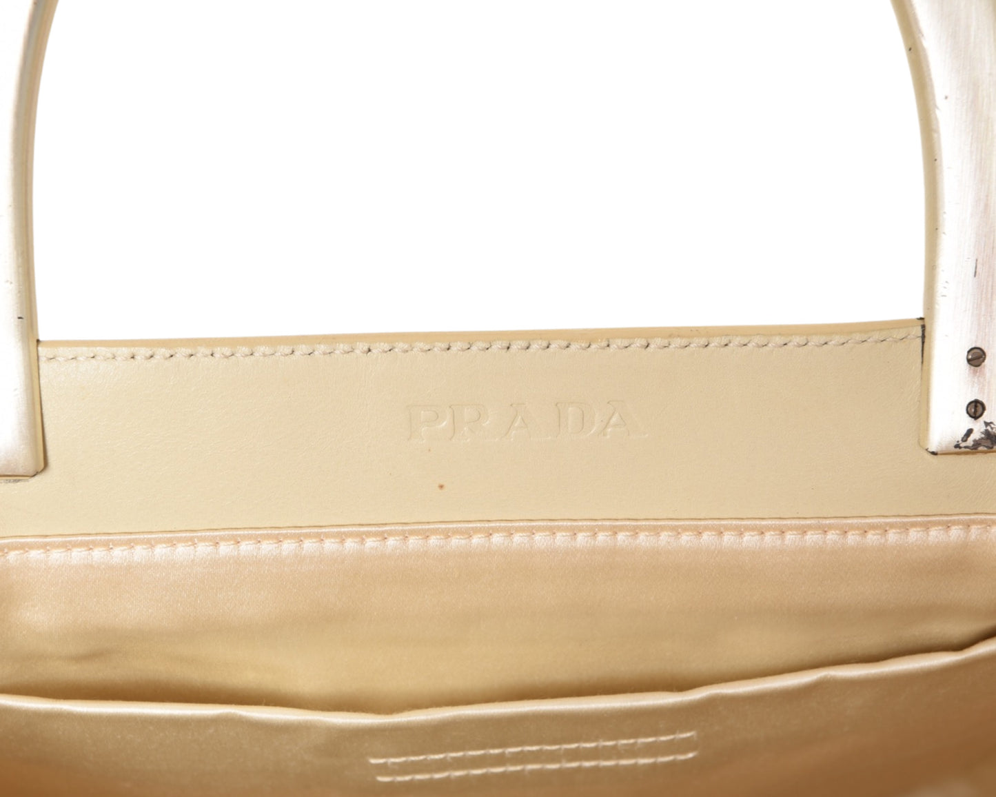 Prada Beige Leather Bag Handbag